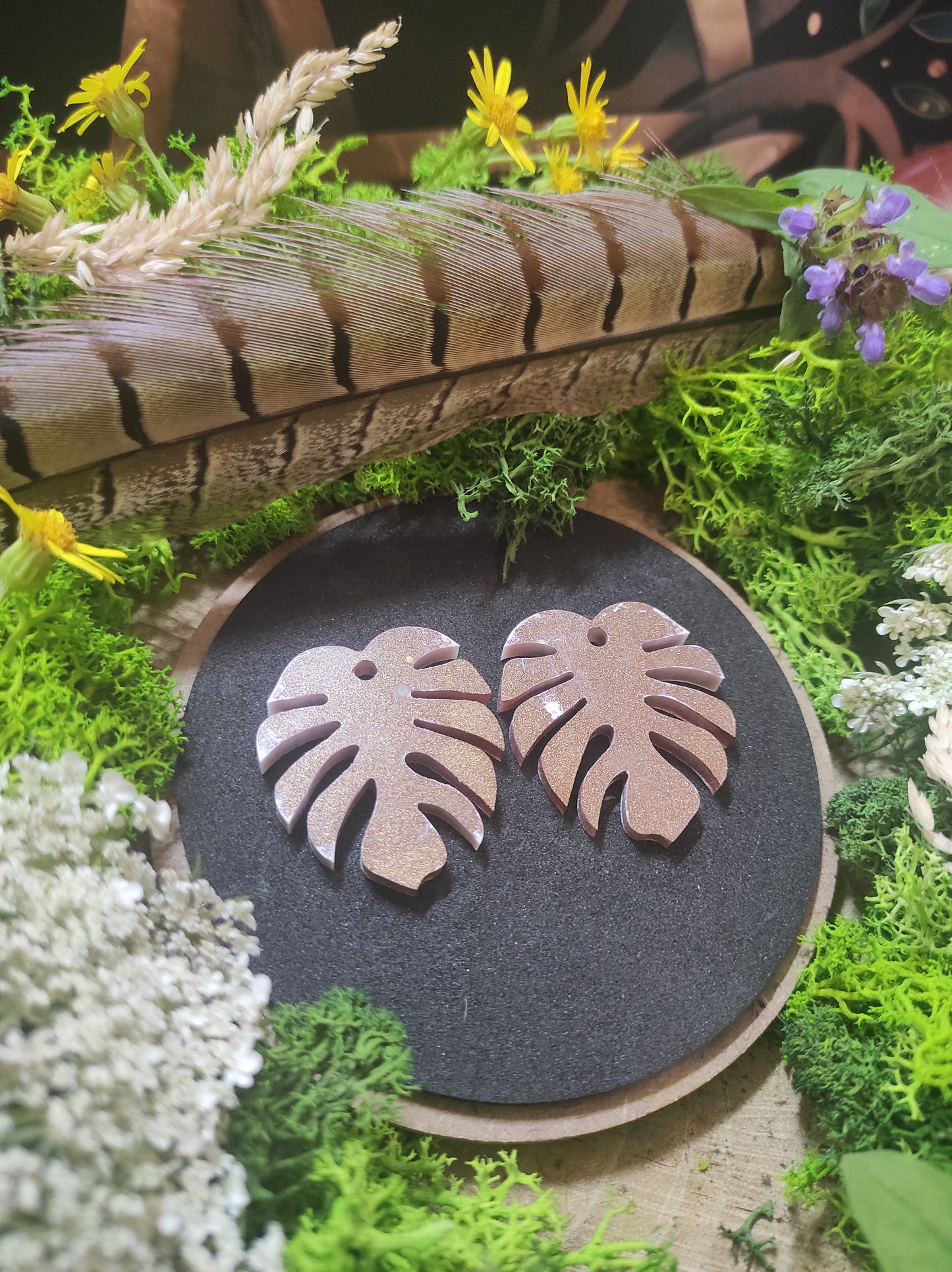 Boucle d'oreille Monstera Grand Modèle 🌿