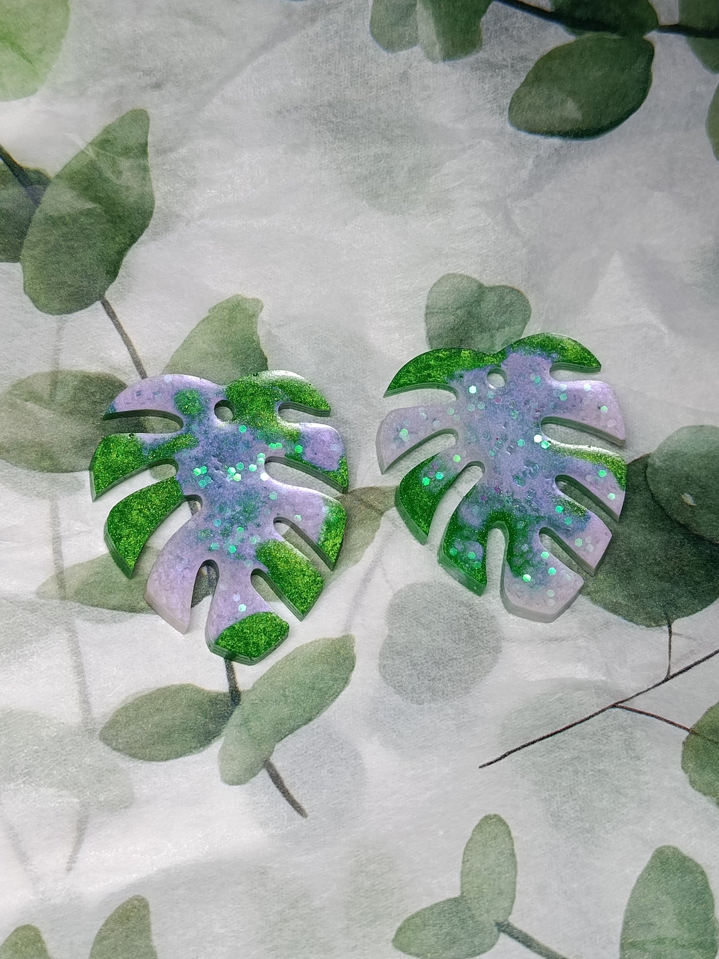 Boucle d'oreille Monstera Grand Modèle 🌿