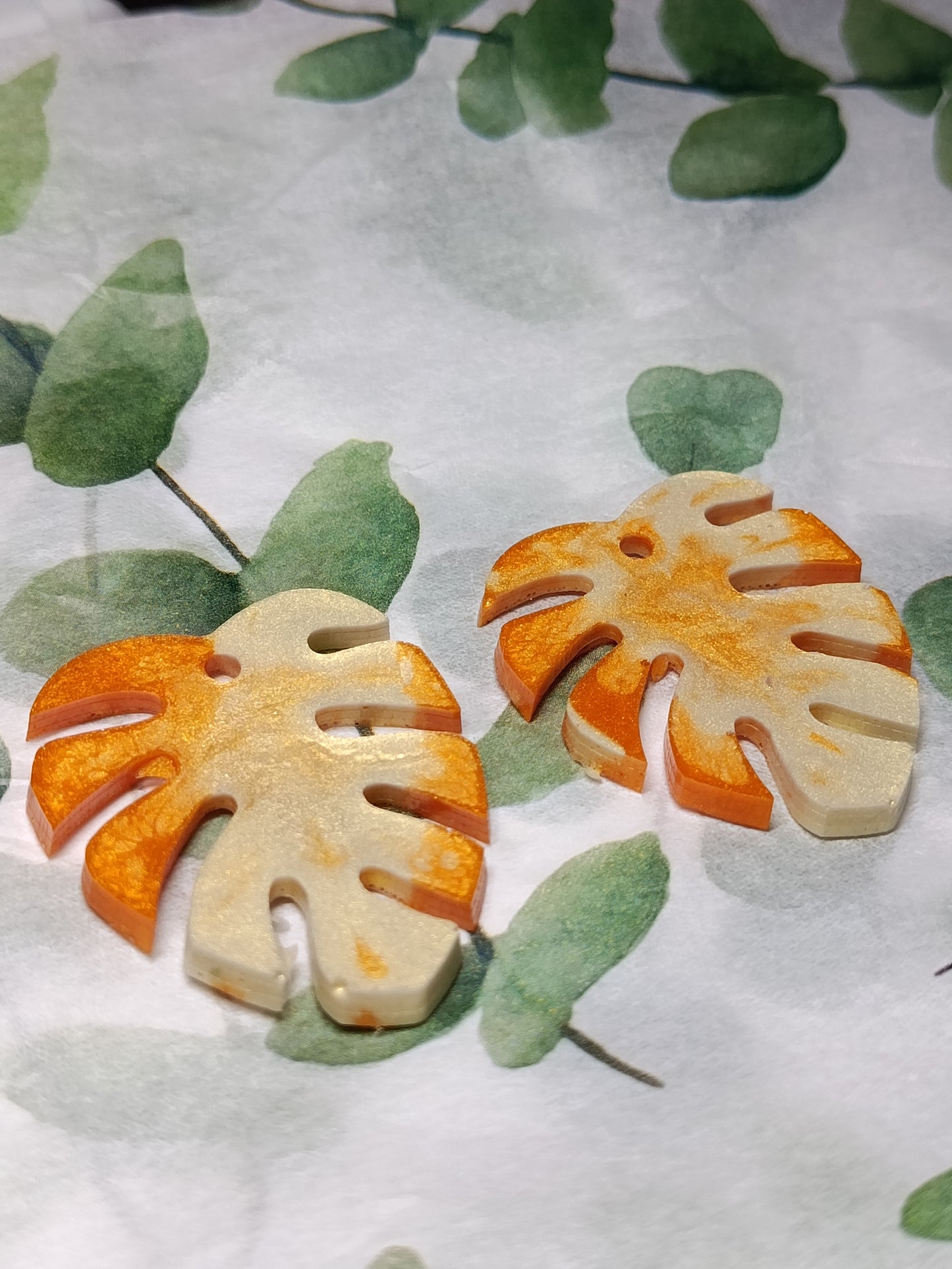 Boucle d'oreille Monstera Grand Modèle 🌿