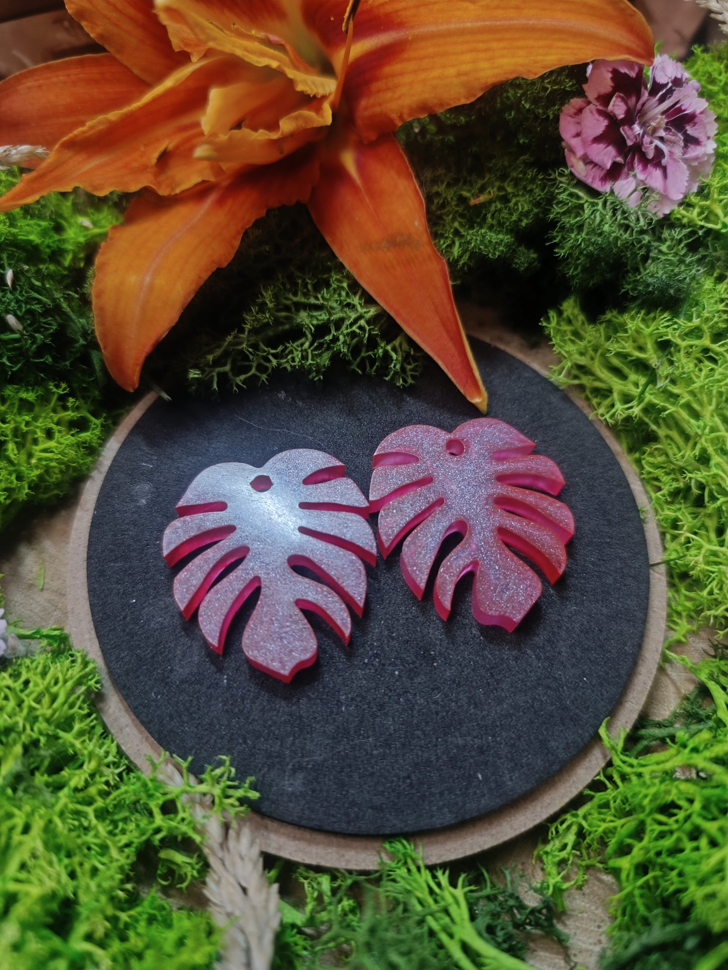 Boucle d'oreille Monstera Grand Modèle 🌿