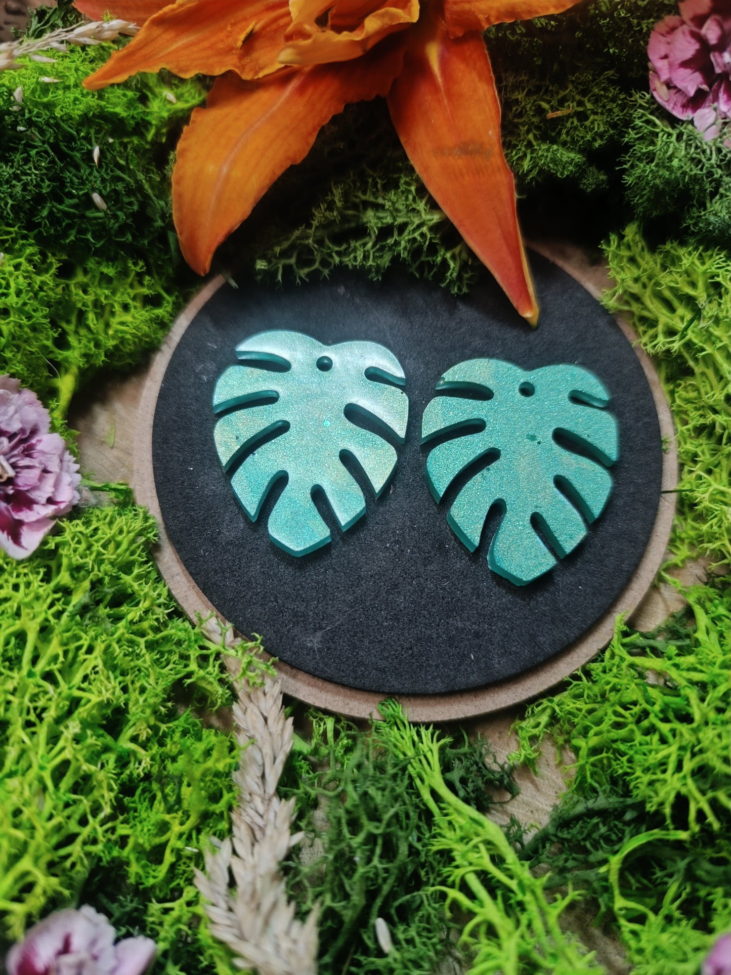 Boucle d'oreille Monstera Grand Modèle 🌿