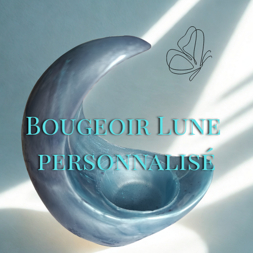 Bougeoir Lune Personnalisé 🌒