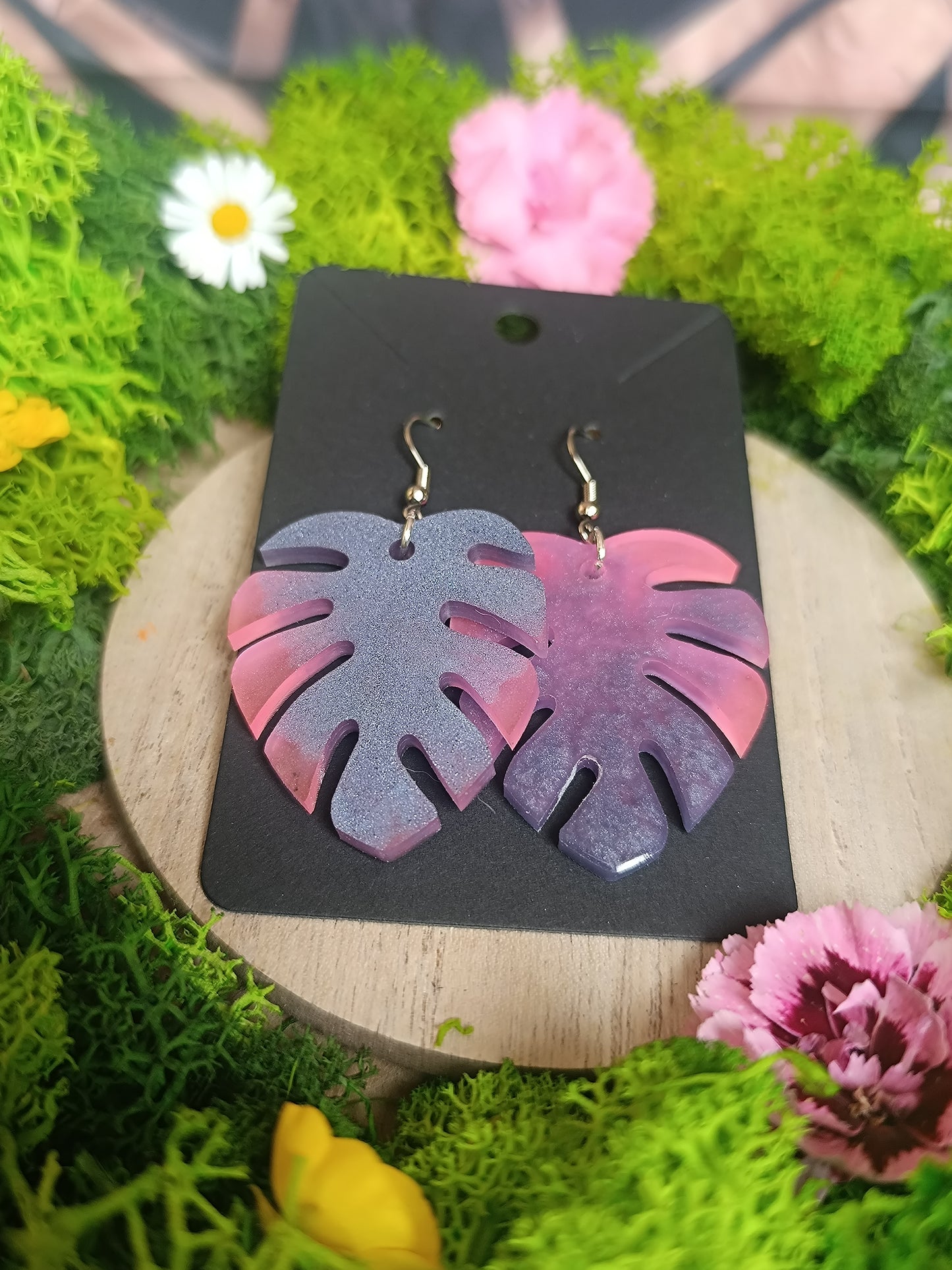 Boucle d'oreille Monstera Grand Modèle 🌿