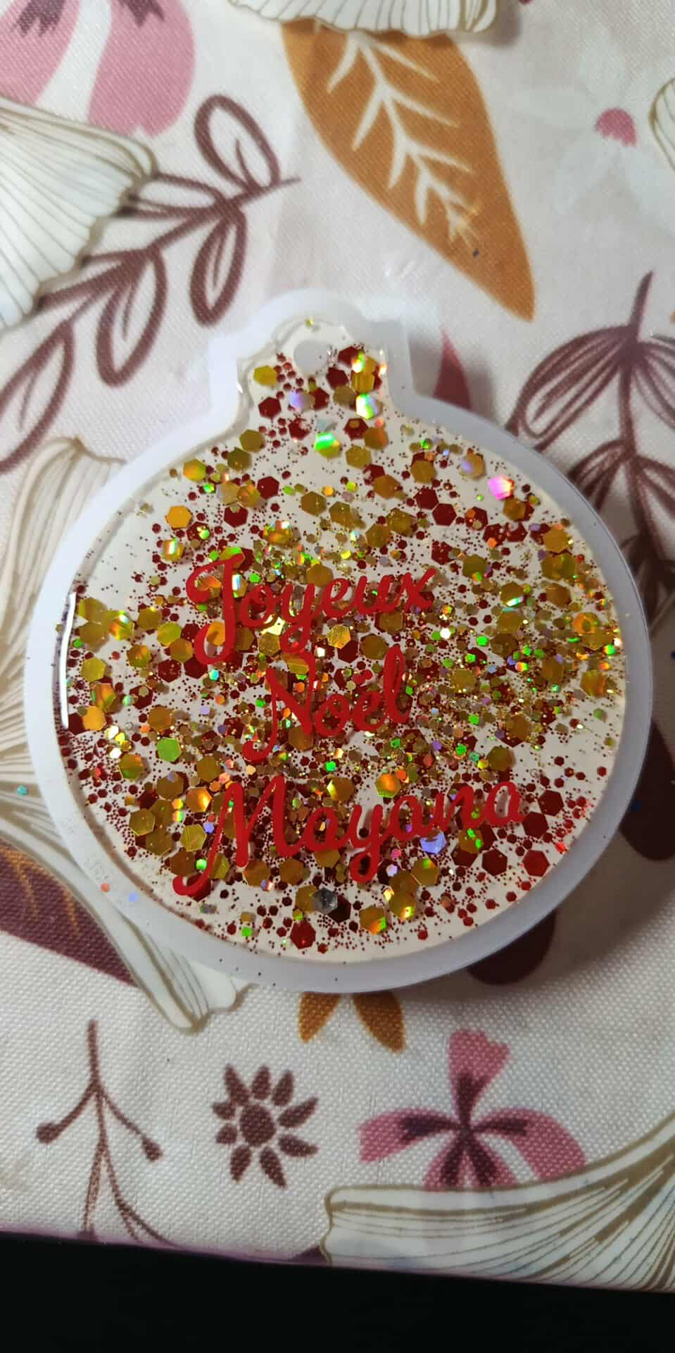 Boule de Noël personnalisée 🎄