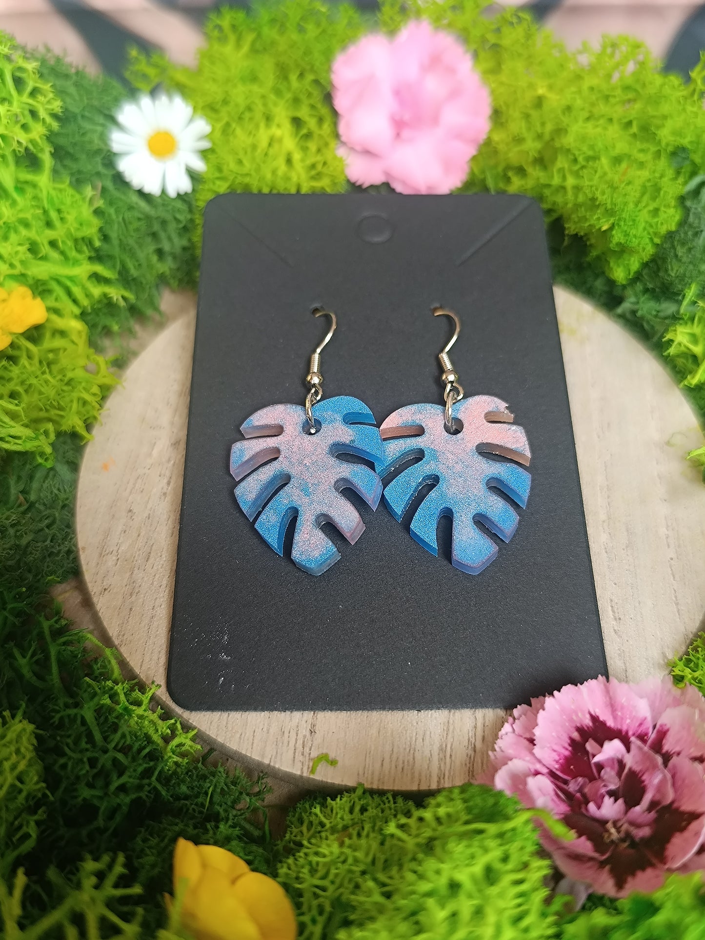 Boucle d'oreille Monstera Petit modèle 🌿