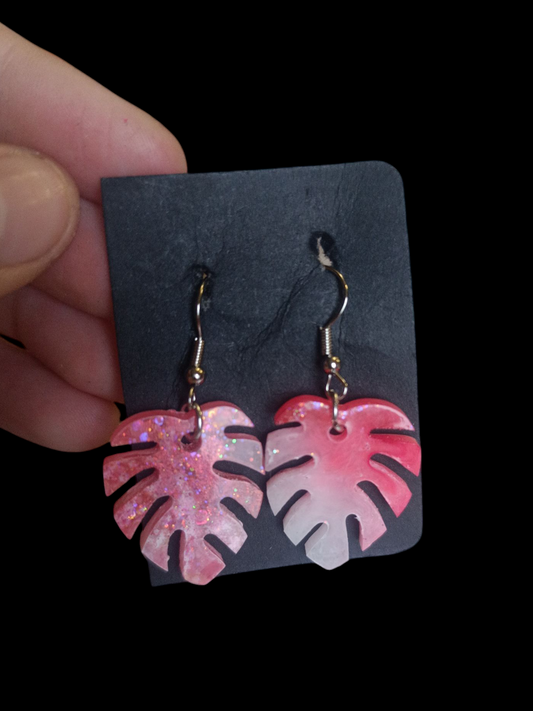 Boucle d'oreille Monstera Petit modèle 🌿