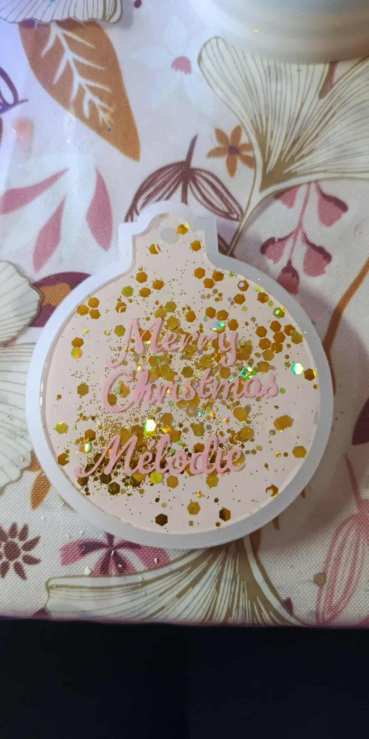 Boule de Noël personnalisée 🎄