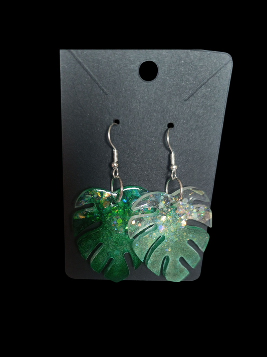 Boucle d'oreille Monstera Grand Modèle 🌿